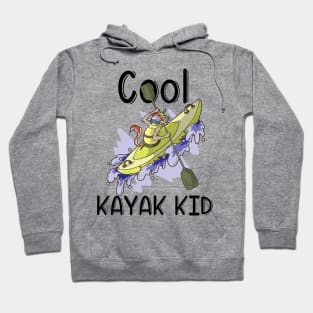 Kayak River Rafting Kids Gift Canoe Unicorn for Son Daughter Hoodie